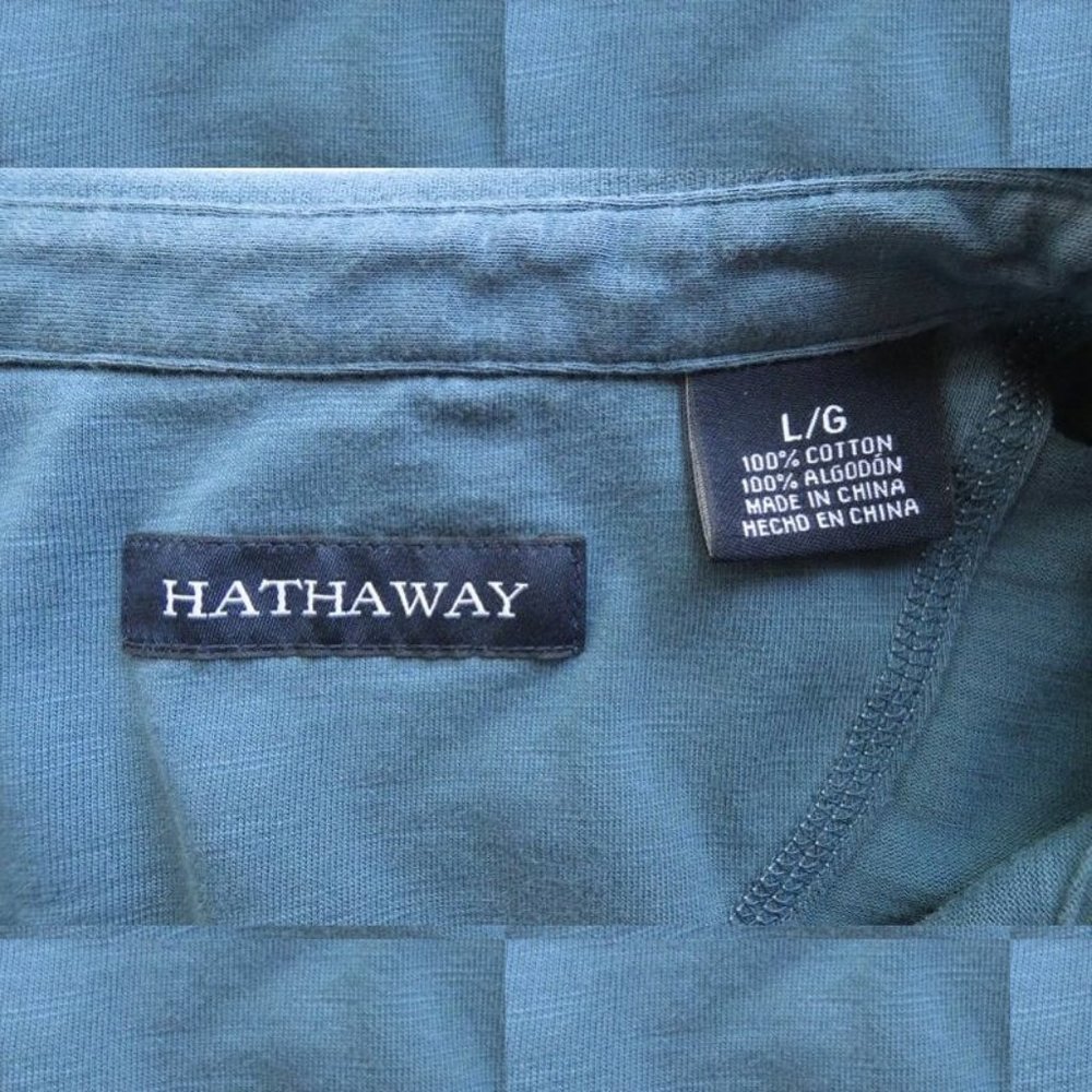 Hathaway Men's Blue Polo Golf Shirt Size Large - Picture 6 of 6